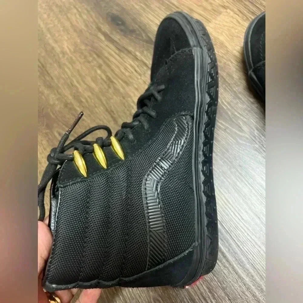 Vans Marvel Black Panther skateboard shoes high top Black Women's 6.5 Men’s‎ 5